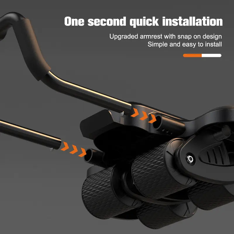 Abdominal Exercise Machine Ab Roller 4-Wheels with Elbow Support Automatic Rebound Abdominal Wheel Abs Workout Equipment for Core Workout Deals for You