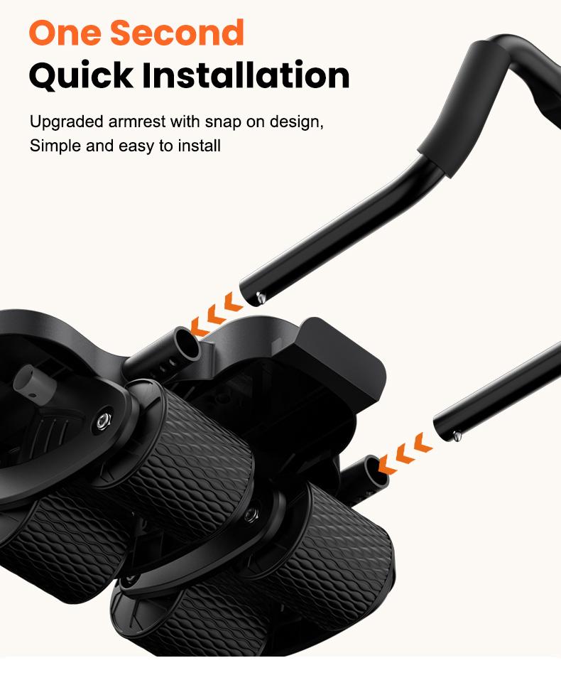 Abdominal Exercise Machine Ab Roller 4-Wheels with Elbow Support Automatic Rebound Abdominal Wheel Abs Workout Equipment for Core Workout Deals for You