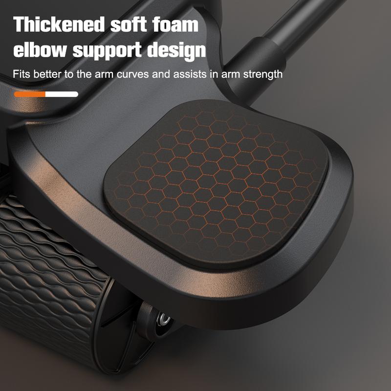 Abdominal Exercise Machine Ab Roller 4-Wheels with Elbow Support Automatic Rebound Abdominal Wheel Abs Workout Equipment for Core Workout Deals for You