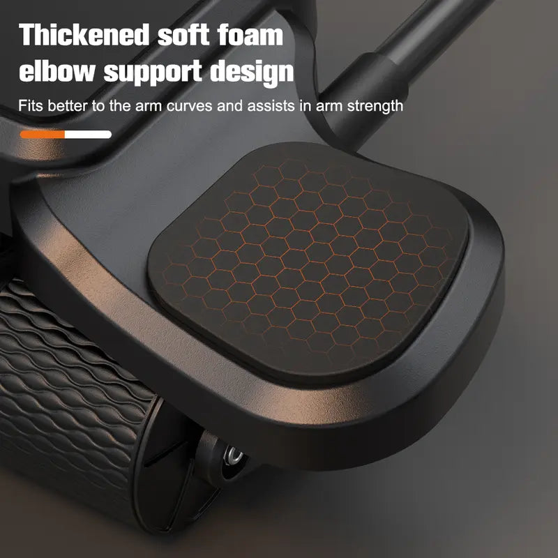 Abdominal Exercise Machine Ab Roller 4-Wheels with Elbow Support Automatic Rebound Abdominal Wheel Abs Workout Equipment for Core Workout Deals for You