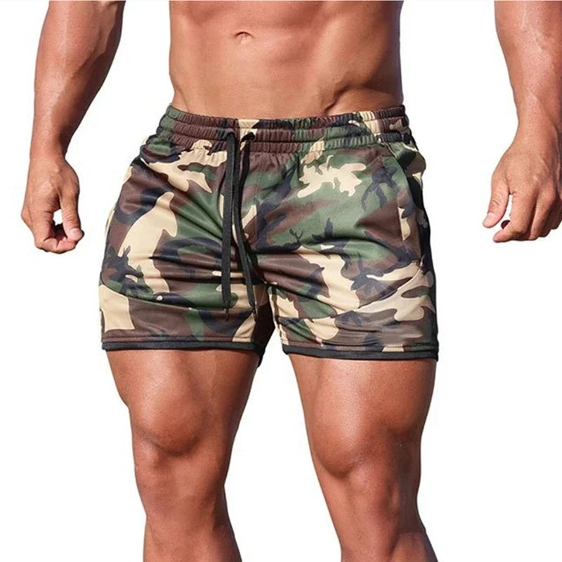 BreezeFit Men's Quick-Dry Mesh Sports Shorts