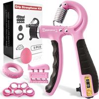 The contest of strength-- Hand Grip Strengthener Kit 5 Pack Forearm Grip Adjustable Resistance Hand Gripper, gripper ,forearm veins